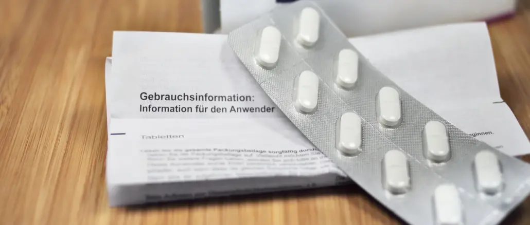 Medikamente, Tabletten, Packungsbeilage, Medizin