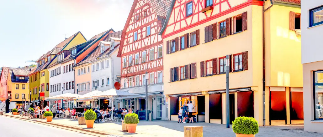 Künzelsau, Innenstadt, Haus, Fußgängerzone
