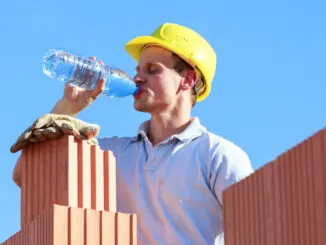 Hitze auf Baustelle